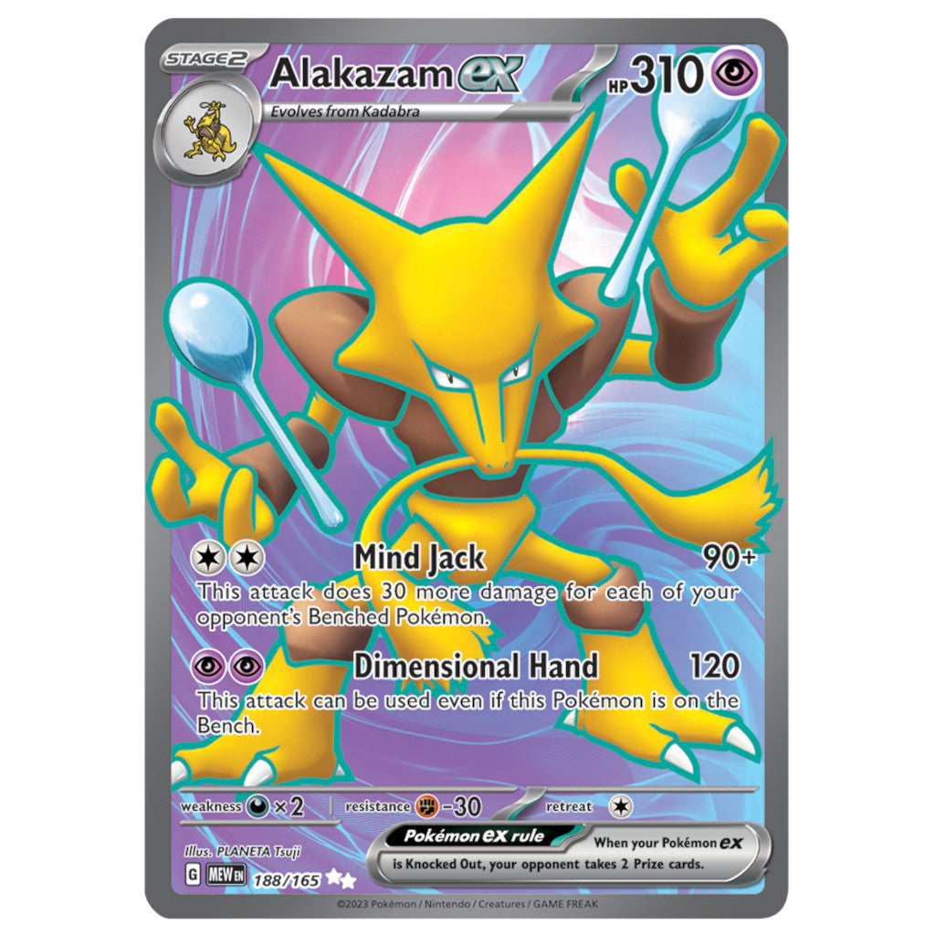 Alakazam ex 188/165 - Full Art